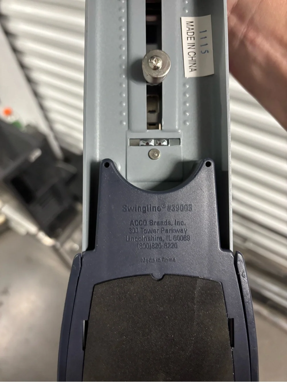 Heavy-Duty Long-Arm Stapler in Gray - High Capacity Office Stapler